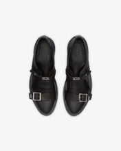 Load image into Gallery viewer, Multi Lace Buckle Derby Shoes | Men Loafers Black | GCDS®
