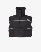 Load image into Gallery viewer, Bling Gcds Puffer Vest | Women Coats &amp; Jackets Black | GCDS®
