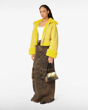 Load image into Gallery viewer, Shearling Jacket | Women Coats &amp; Jackets Yellow | GCDS®
