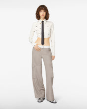 Load image into Gallery viewer, Reversed Belt Ultracargo Trousers | Women Trousers Taupe Gray | GCDS®
