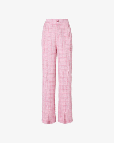 Tweed Trousers | Women Trousers Pink | GCDS®