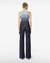 Load image into Gallery viewer, High Waist Denim Trousers | Women Trousers Blue | GCDS®

