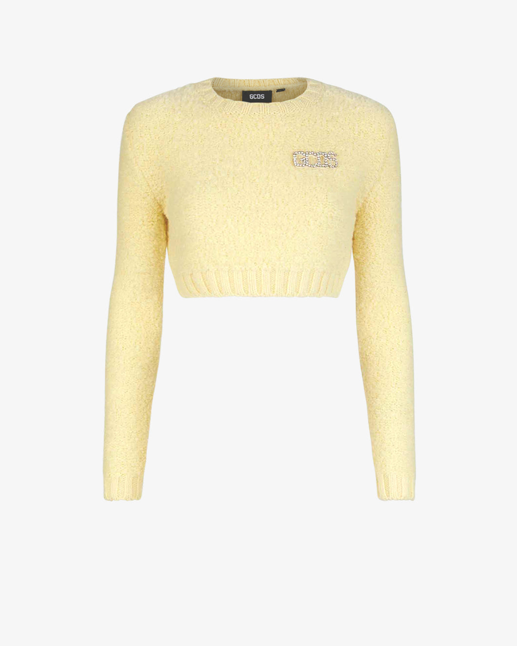 Gcds Hairy Sweater | Women Knitwear Yellow | GCDS®