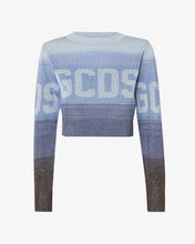 Carica l&#39;immagine nel visualizzatore di Gallery, Lurex Degradé Cropped Sweater | Women Knitwear Multicolor | GCDS®
