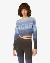 Carica l&#39;immagine nel visualizzatore di Gallery, Lurex Degradé Cropped Sweater | Women Knitwear Multicolor | GCDS®
