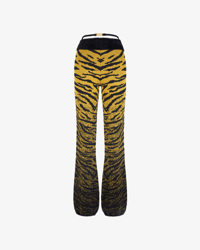 Zebra Lurex Knit Trousers | Women Trousers Multicolor | GCDS®