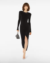 Load image into Gallery viewer, Bling Long Knit Dress | Women Mini &amp; Long Dresses Black | GCDS®

