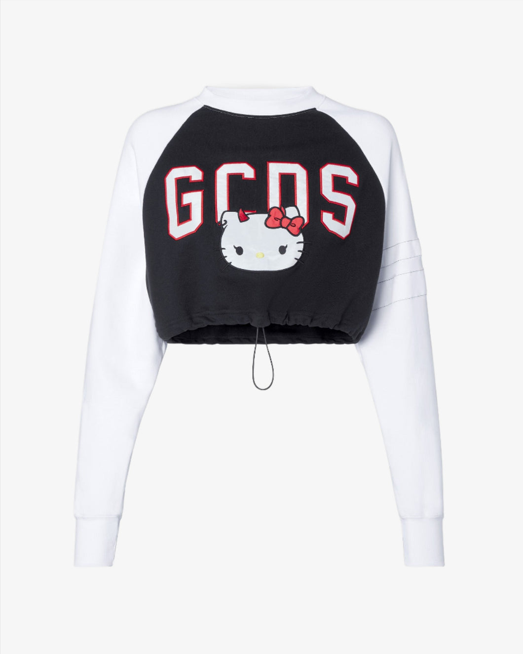 Hello Kitty cropped sweatshirt: Women Hoodies Black | GCDS