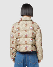 Load image into Gallery viewer, Hello Kitty monogram puffer jacket: Women Outerwear Brown | GCDS
