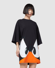 Carica l&#39;immagine nel visualizzatore di Gallery, Daffy Duck t-shirt dress: Women Dresses Black | GCDS

