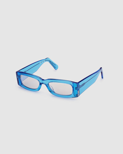 GD020 Rectangular sunglasses: Unisex Sunglasses Blue | GCDS