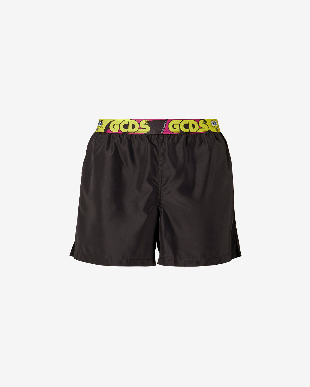 Spongebob Logo Swim Shorts : Men Swimwear Black | GCDS
