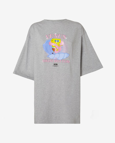 Spongebob Venus T-shirt Dress : Women Dress Grey | GCDS