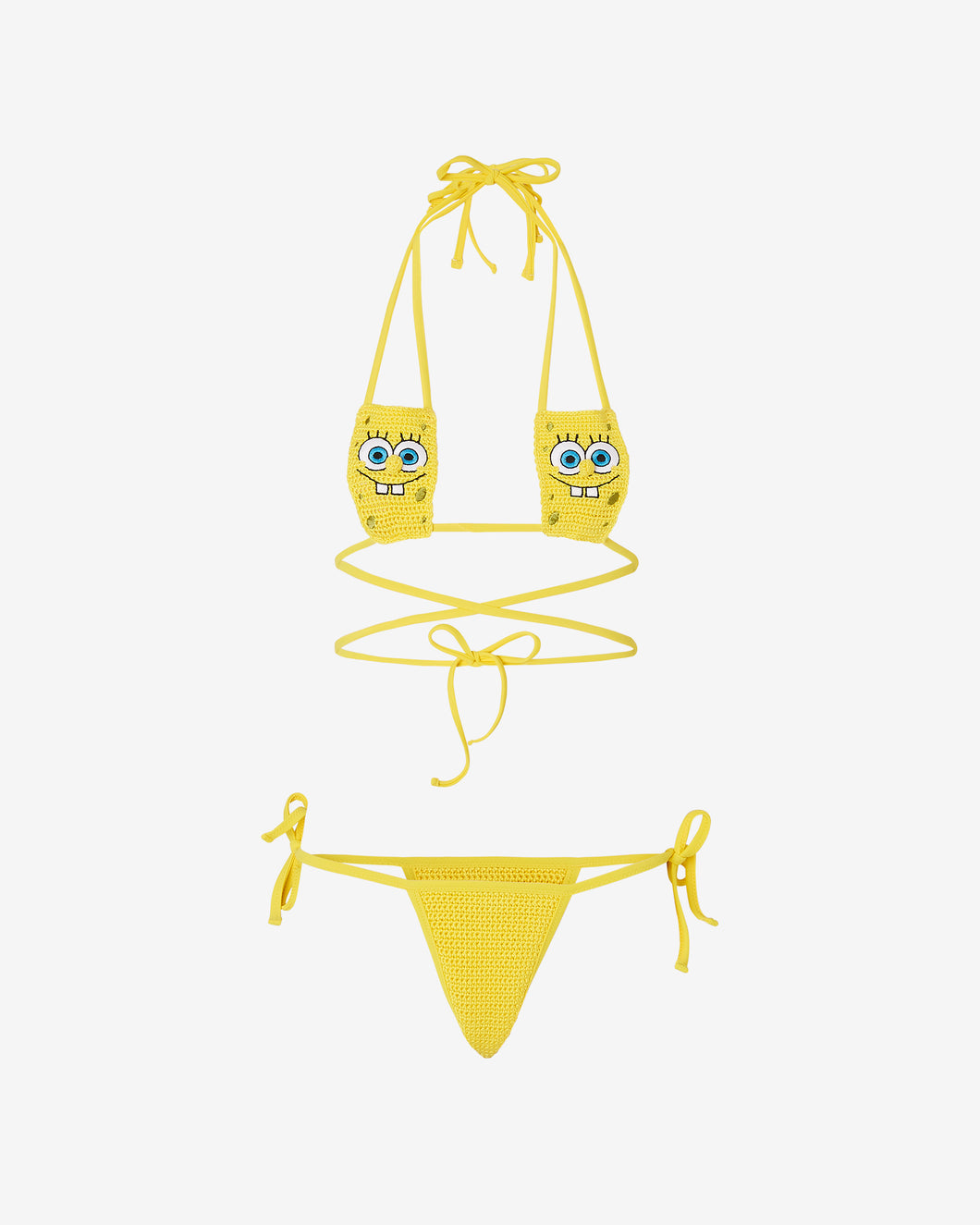 Spongebob Bikini : Women Swimwear Yellow | GCDS