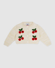 Load image into Gallery viewer, Baby Cherry Cardigan: Girl Knitwear Off white | GCDS
