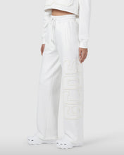 Load image into Gallery viewer, Embroidered GCDS logo sweatpants: Women Trousers Dark White | GCDS
