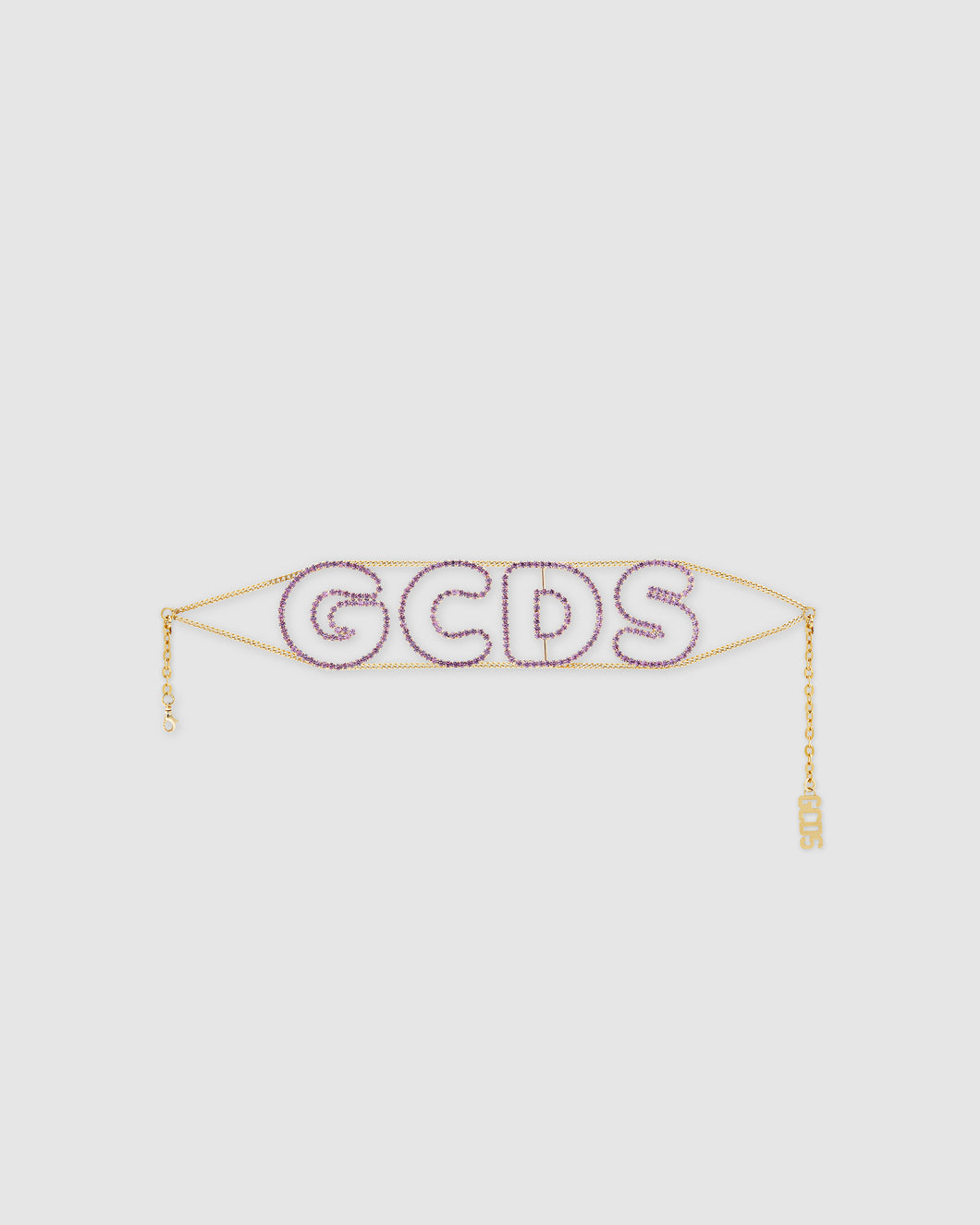 Bling Andy logo choker: Women Jewelry Lilac | GCDS