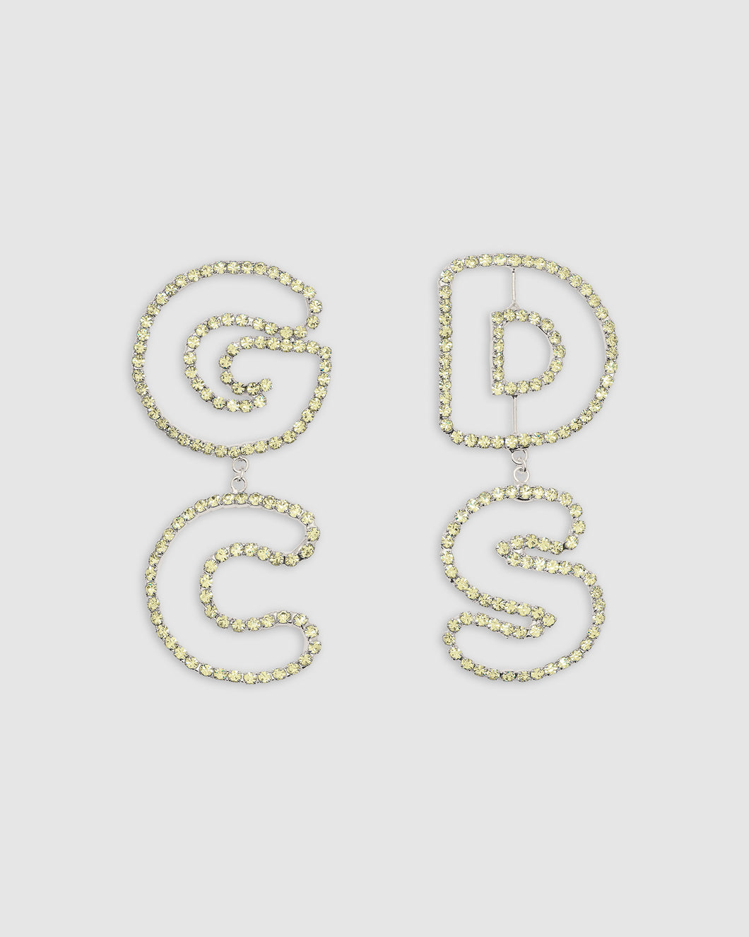 Bling Andy logo earrings: Women Jewelry Yellow | GCDS