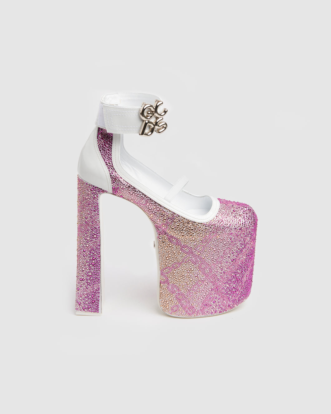 Crystal divine heels: Women Shoes Pink | GCDS