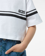 Load image into Gallery viewer, Junior Gcds Low Logo T-Shirt: Girl T-shirts White | GCDS Spring/Summer 2023
