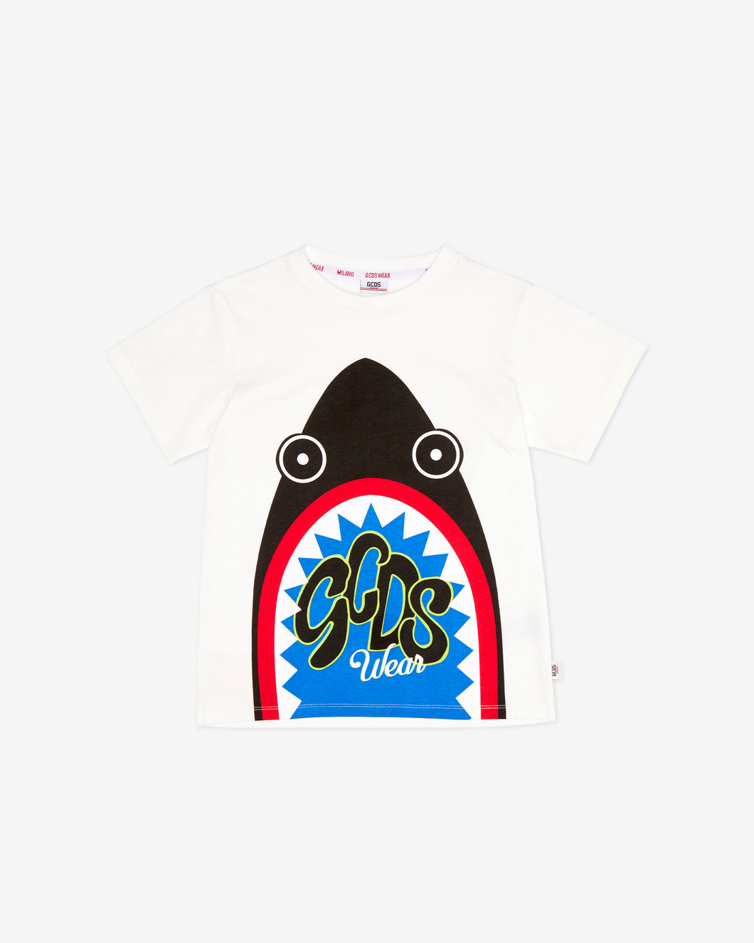 Junior Shark T-Shirt: Boy T-shirts Off White | GCDS Spring/Summer 2023