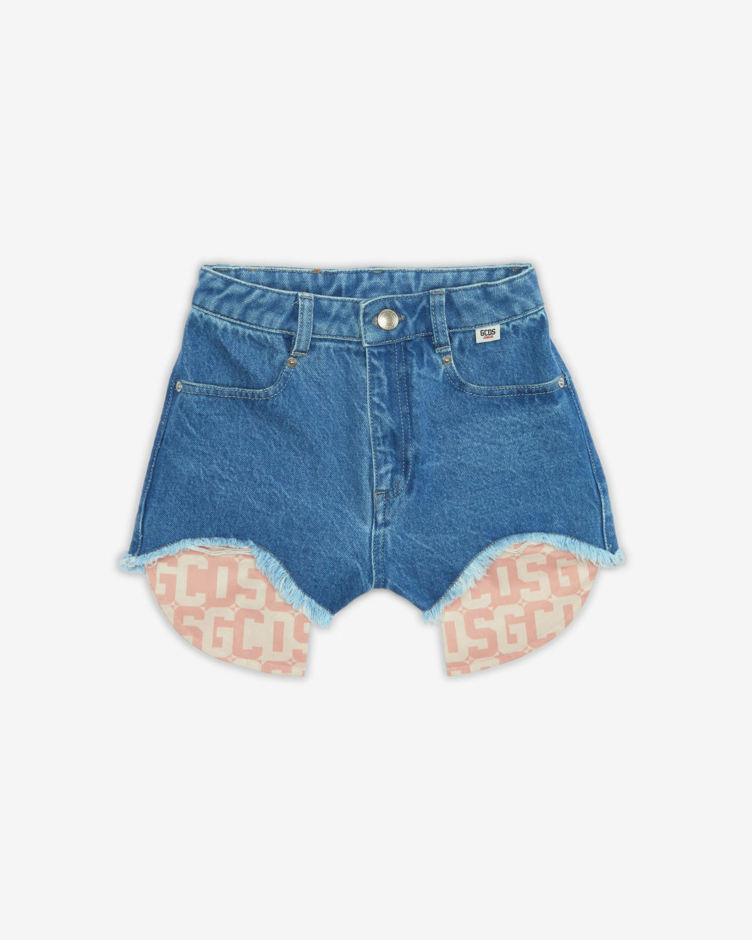 Junior Gcds Denim Shorts: Girl Trousers & Shorts Blue | GCDS Spring/Summer 2023