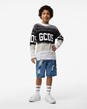 Carica l&#39;immagine nel visualizzatore di Gallery, Junior Gcds Logo Striped Cotton Sweater
