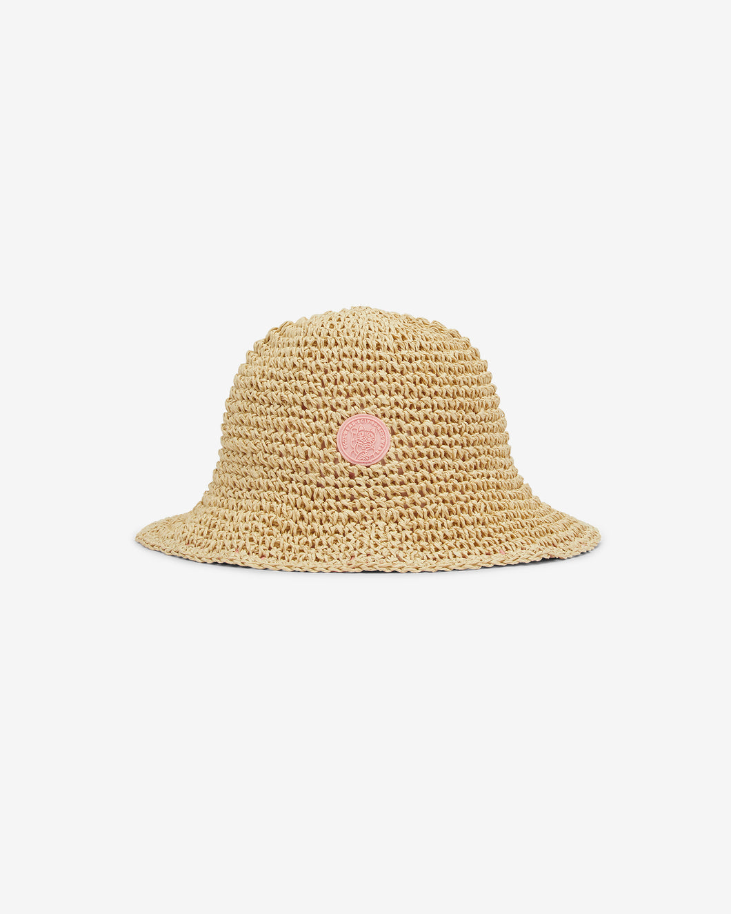 Junior Gcds Straw Cloche Hat: Girl Hats Beige | GCDS Spring/Summer 2023