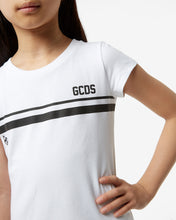 Load image into Gallery viewer, Junior Gcds Low Logo Band T-Shirt Dress: Girl Dresses White | GCDS Spring/Summer 2023

