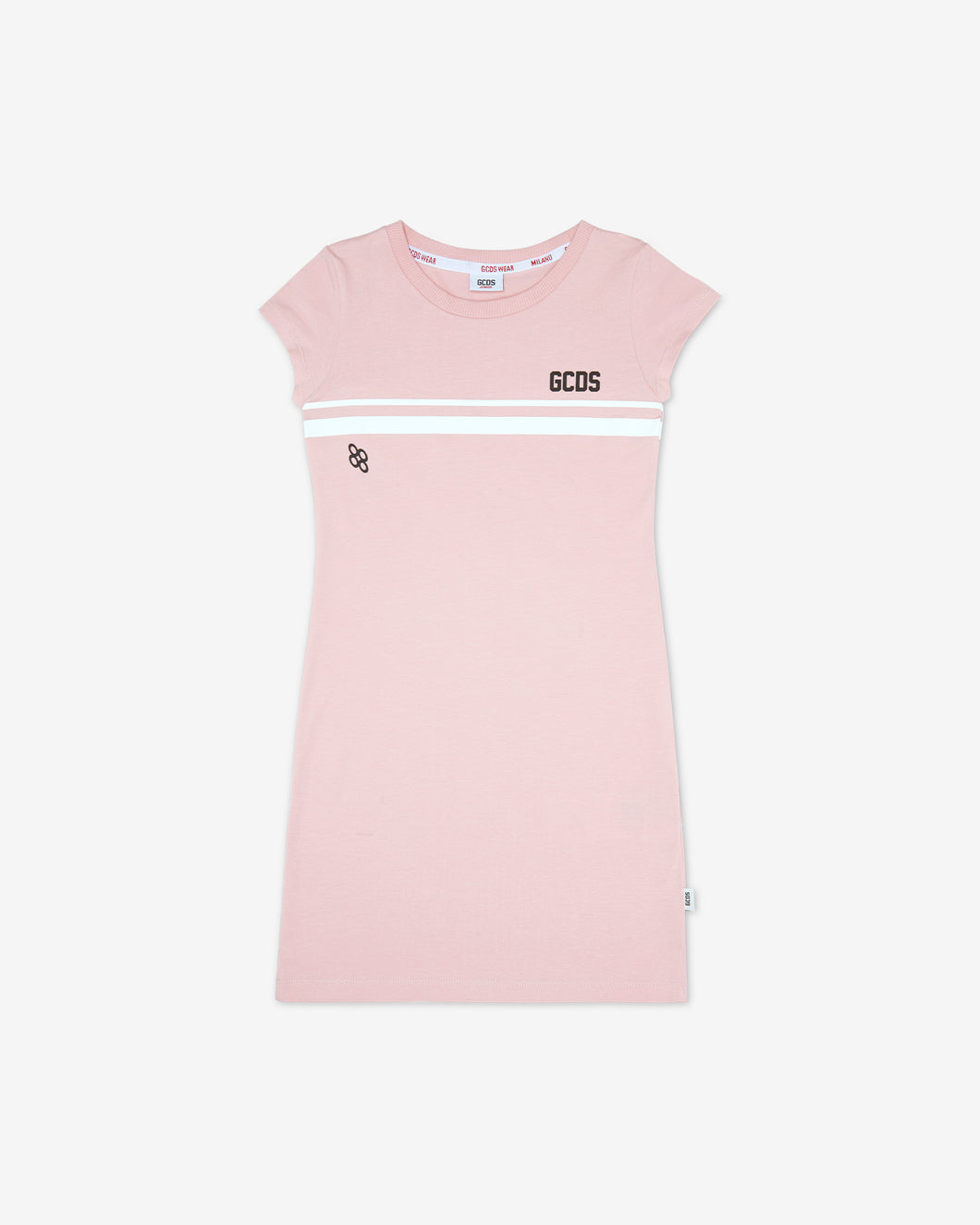 Junior Gcds Low Logo Band T-Shirt Dress: Girl Dresses Pink | GCDS Spring/Summer 2023