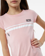 Carica l&#39;immagine nel visualizzatore di Gallery, Junior Gcds Low Logo Band T-Shirt Dress: Girl Dresses Pink | GCDS Spring/Summer 2023
