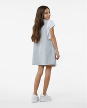 Carica l&#39;immagine nel visualizzatore di Gallery, Junior &quot;Ciao Gcds&quot; T-Shirt Dress: Girl Dresses Grey | GCDS Spring/Summer 2023
