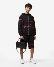Load image into Gallery viewer, Gcds Low Logo Band Zip-Up Hoodie : Men Hoodie Black | GCDS Spring/Summer 2023
