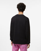 Load image into Gallery viewer, Waved Logo Long Sleeves T-Shirt : Men T-shirts Black | GCDS Spring/Summer 2023
