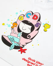 Load image into Gallery viewer, Baby Gcds Mermaid T-Shirt: Girl T-shirts White | GCDS Spring/Summer 2023
