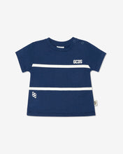 Load image into Gallery viewer, Baby Gcds Low Band Logo T-Shirt: Boy T-shirts Blue | GCDS Spring/Summer 2023
