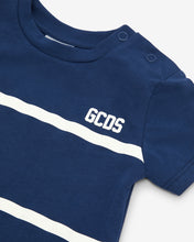 Load image into Gallery viewer, Baby Gcds Low Band Logo T-Shirt: Boy T-shirts Blue | GCDS Spring/Summer 2023
