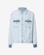 Load image into Gallery viewer, Bleached Denim Jacket : Men Outerwear White | GCDS Spring/Summer 2023

