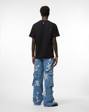 Load image into Gallery viewer, Ripped Ultracargo Denim Trousers : Men Trousers New Light Blue | GCDS Spring/Summer 2023
