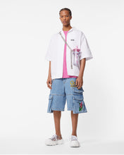 Load image into Gallery viewer, Embroidered Ultracargo Denim Bermuda : Men Trousers New Light Blue | GCDS Spring/Summer 2023
