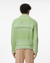 Load image into Gallery viewer, Gcds Braids Degradé Cardigan : Men Knitwear Lime | GCDS Spring/Summer 2023
