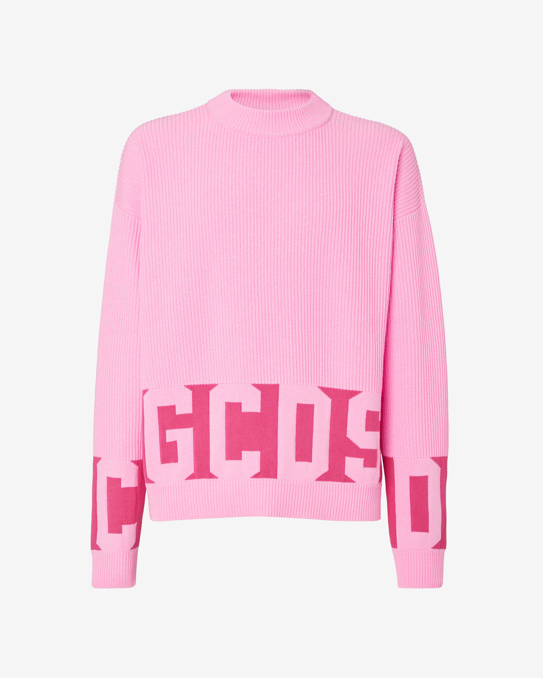 Gcds Cotton Low Band Sweater : Men Knitwear Fuchsia | GCDS Spring/Summer 2023