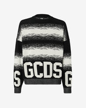 Carica l&#39;immagine nel visualizzatore di Gallery, Gcds Cotton Low Band Degradé Sweater : Men Knitwear Black | GCDS Spring/Summer 2023
