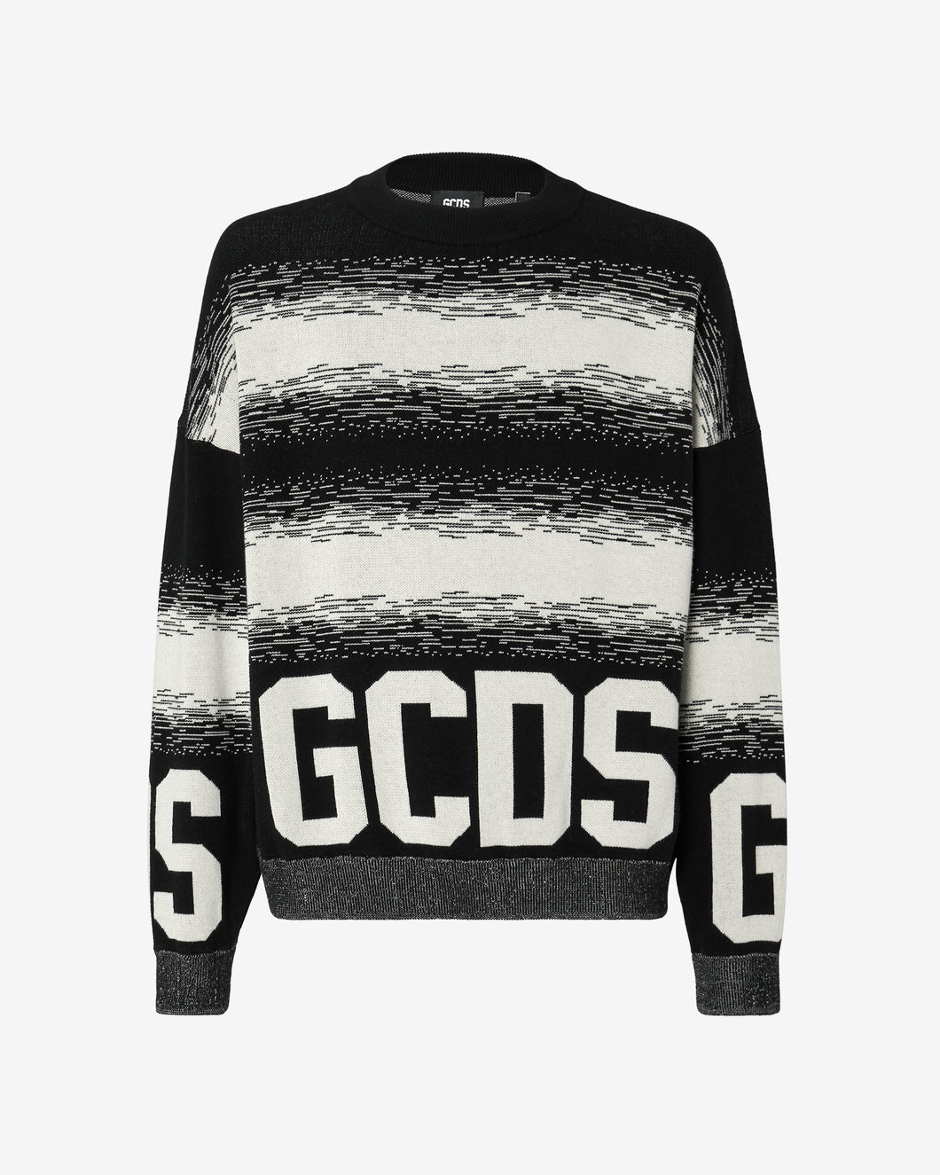 Gcds Cotton Low Band Degradé Sweater : Men Knitwear Black | GCDS Spring/Summer 2023