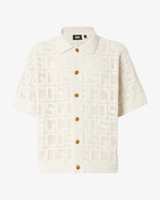 Carica l&#39;immagine nel visualizzatore di Gallery, Gcds Monogram Macramè Shirt : Men Knitwear Off White | GCDS Spring/Summer 2023
