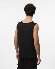 Load image into Gallery viewer, Gcds Monogram Macramè Tank Top : Men Knitwear Black | GCDS Spring/Summer 2023
