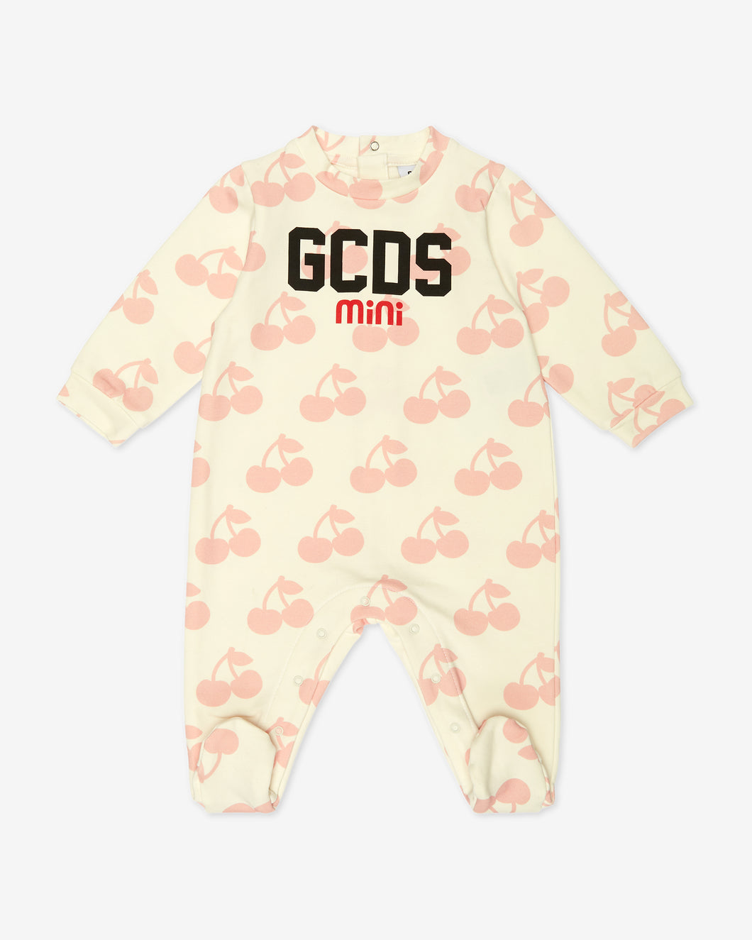 Baby Cherry Playsuit: Girl Playsuits and Gift Set Off White/Pink | GCDS Spring/Summer 2023