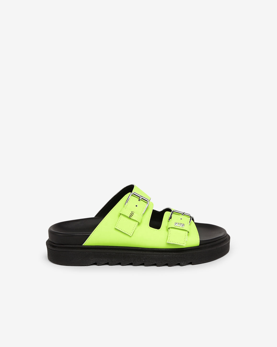 Gcds Leather Sandals : Unisex Shoes Lime | GCDS Spring/Summer 2023