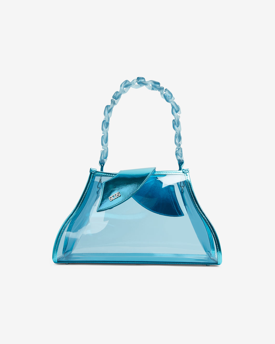 Comma Transpallic Medium Bag : Women Bags Light Blue | GCDS Spring/Summer 2023