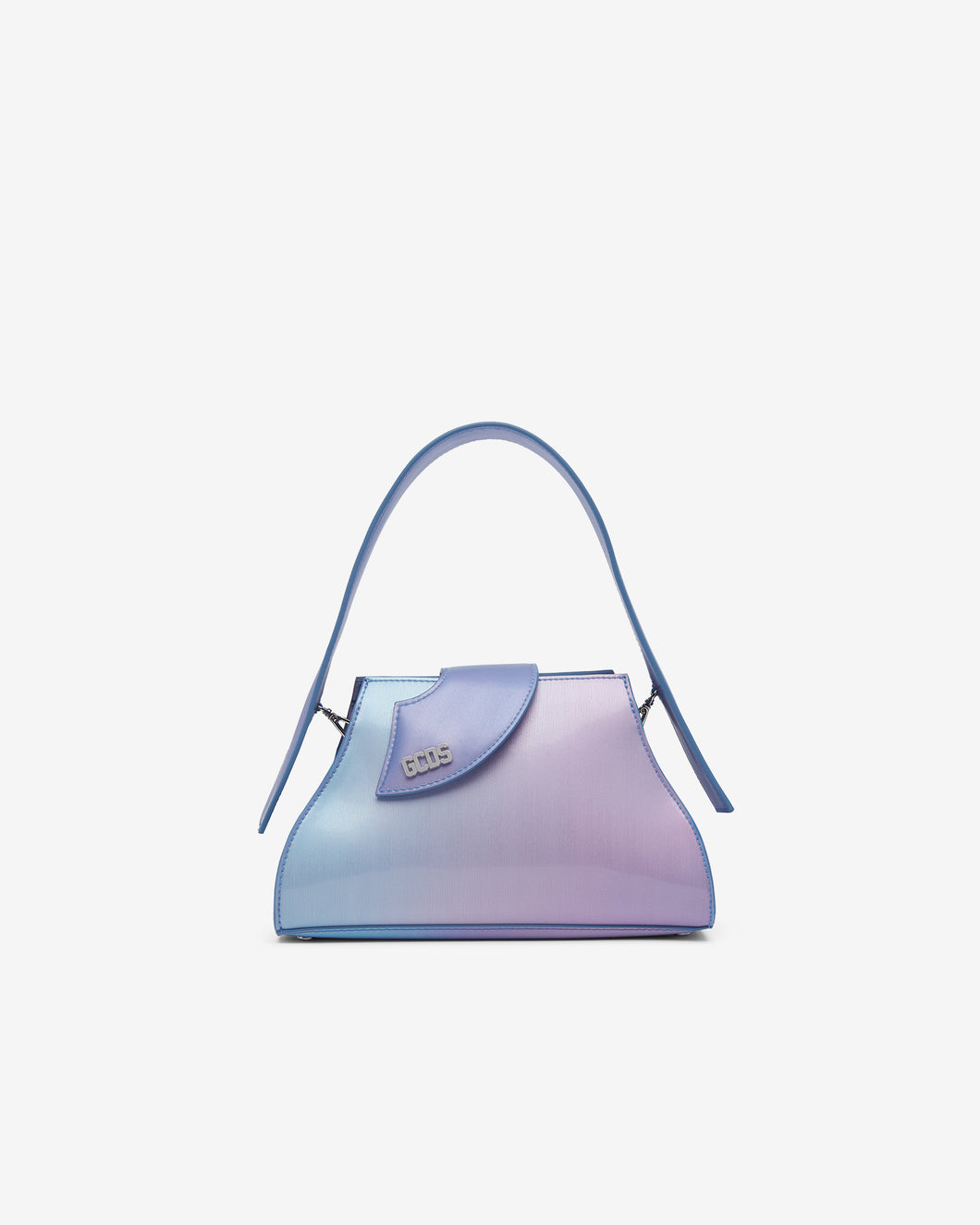 Comma Holographic Small Bag : Women Bags Silver/Lilac | GCDS Spring/Summer 2023